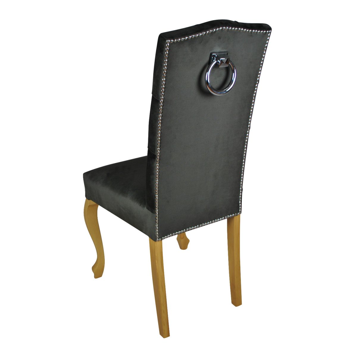 krzesło z kołatką szare